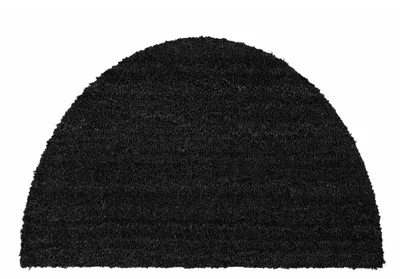 Produktbild von Halbrunde Kokosmatte 45x75cm Schwarz