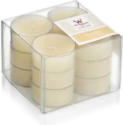 Produktbild von Duftteelichter Vanille 19 x Ø 38 mm, 12 Stück