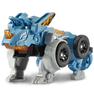 Produktbild von VTech Switch & Go Dino's Fire Tracks Triceratops, 4 Jahr(e), Synthetisch, Blau, Grau, 158,3 g