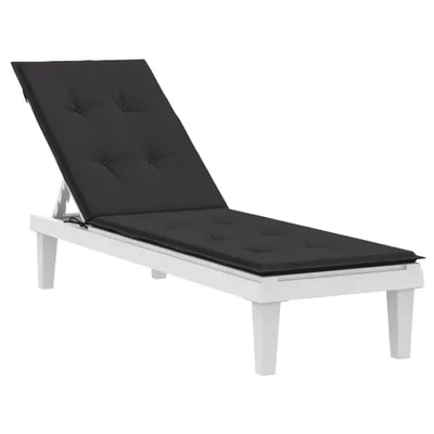 Produktbild von Hochwertigen Möbel Gartenmöbelauflagen - Schwarz Liegestuhl-Auflage Schwarz (75+105)x50x4cm NEU5027339
