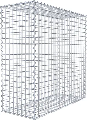 Produktbild von Gabione 100 cm x 100 cm x 40 cm (L x H x T), Maschenweite 5 cm x 5 cm, Spirale