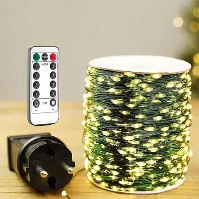 Obrázek produktu pro Vánoční osvětlení, 50 m, tmavě zelené, vodotěsné, LED