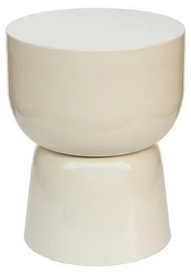Productafbeelding van Livingfurn Bijzettafel Brix Kian Off White Rond