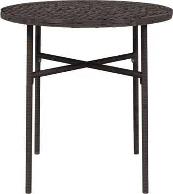 Produktbild von "Rabatt 2026" Beistelltisch 1 PC - Esstisch Balkontisch - Braun 45cm Poly Rattan - Gartentische langlebig5796