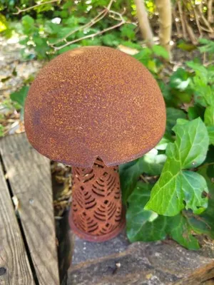 Produktbild von Edelrost Teelichthalter Pilz, klein
