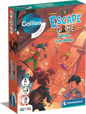 Produktbild von Clementoni Galileo Escape Game Junior - Abenteuer in der Manege
