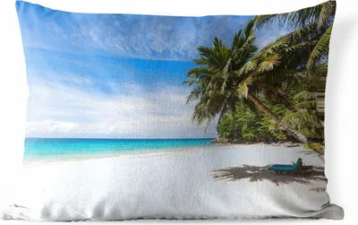 Produktbild von MuchoWow® Outdoor Kissen - Strand - Tropen - Meer - 50x30 cm - Wetterfest - Lounge Kissen - Sofa kissen - Wohnzimmer Dekoration