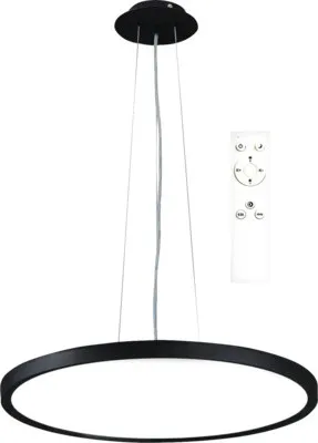 Obrázek produktu pro LED lustr Top Light Revit 60CZ RC 50 W 5000 lm 3000-6500 K černý s dálkovým ovládáním