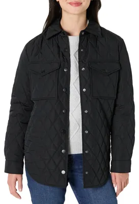 Produktbild von A. Essentials Damen Regular-Fit-Steppjacke, Schwarz, S