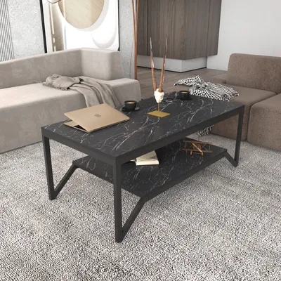 Produktbild von Skye Decor, Flora - Black, Couchtische, Schwarz, 120 x 45,8 x 60 cm