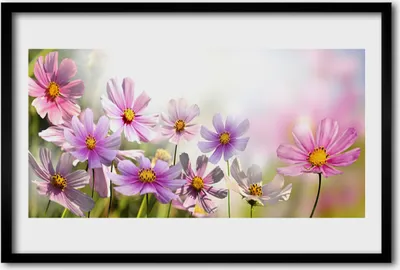 Produktbild von Bild 60x40 MDF-Rahmen Wandkunst Blumen Pflanzen Natur