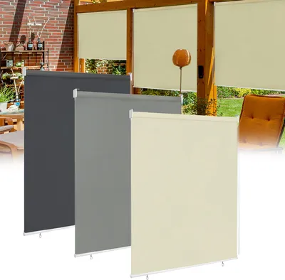 Produktbild von UISEBRT Vonkajšia roleta Vertikálna markíza Súkromie Roleta Slnečná clona Balkónová roleta Tepelná funkcia 180 X 240 cm Sivá