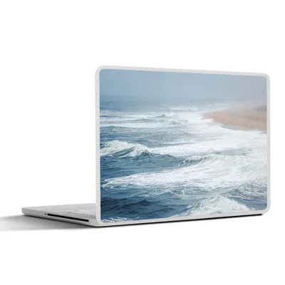 Produktbild von MuchoWow® Laptop Aufkleber Sticker Cover Wasser - Meer - Wellen - Strand 25x18 cm - Laptop-Deko