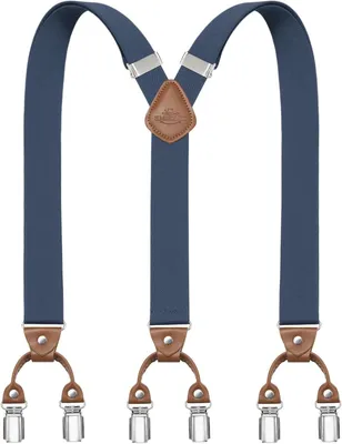 Productafbeelding van Verstelbare Bretels met 6 Sterke Metalen Clips voor Heren en Dames