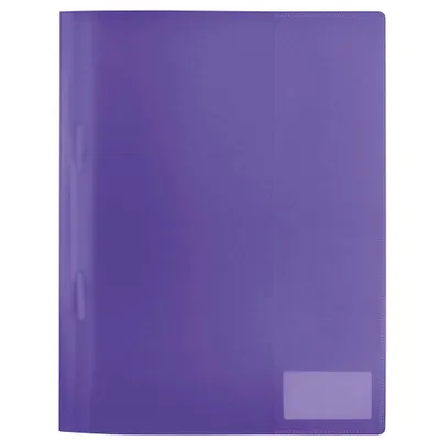 Produktbild von HERMA Schnellhefter A4 violett transluzent PP 3St.