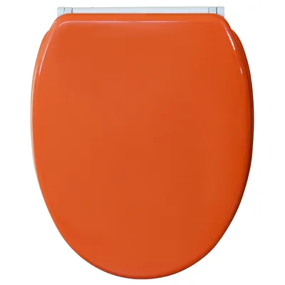 Produktbild von SANILO® WC-Sitz mit Absenkautomatik und Schnellverschluss Orange, Toilettendeckel direkt vom Hersteller, Klodeckel, Klobrille, WC Deckel, WC Brille