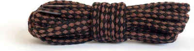 Produktbild von Runde Schnürsenkel 90 cm Kaps - Braun/Schwarz