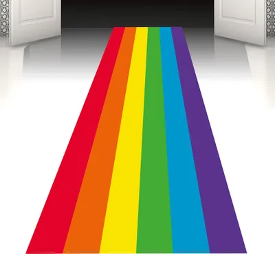 Produktbild von Regenbogen Teppich 450 x 60cm - Farbenfroher Empfang