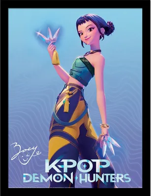 Produktbild von K-Pop Demon Hunters - Gerahmtes Poster, Zoey PM12816 (Einheitsgröße) (Bunt)