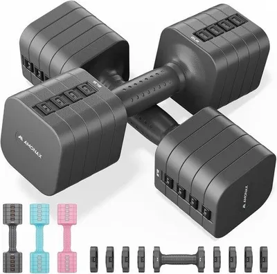 Obrázek produktu pro Nastavitelná sada závaží pro posilování, 1-2,5 kg - 4 v 1 - ideální volba pro domácí posilovnu