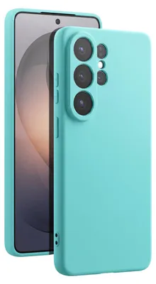 Obrázek produktu pro Pouzdro Avizar pro Galaxy S26 Ultra, silikonové, s povrchem Soft-Touch a vnitřní podšívkou z mikrovlákna, barva: tyrkysová