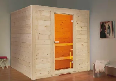 Immagine prodotto di Cabina sauna BASIC MEDIUM di SENTIOTEC 195x156 cm SENTIOTEC
