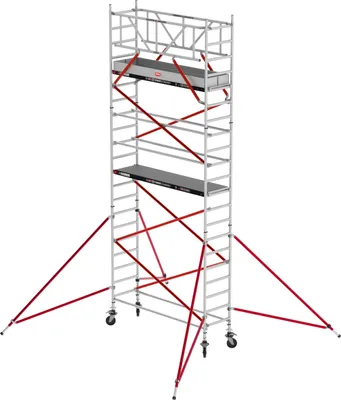 Produktbild von Altrex Fahrgerüst RS Tower 51 Aluminium mit Holz-Plattform 7,20m AH schmal 0,75x1,85m