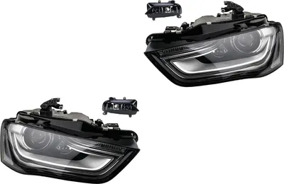 Immagine prodotto di Johns, set di fari allo xeno adatto per Audi A4 8K D3S H7 L&R 02/2012- con TFL+fog 8K0941699A 8K0941700A 8K0941753 8K0941754