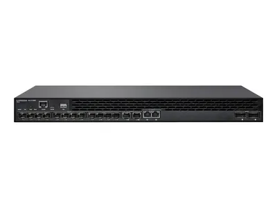 Produktbild von LANCOM XS-5116QF - Switch - L3 - managed - 12 x 1 Gigabit / 10 Gigabit SFP+ + 2 x Combo 1/2.5/5/10 Gigabit Ethernet / 1/10 Gigabit SFP+ + 2 x 40 Gigabit QSFP+ (Uplink/Stacking) - Luftstrom von vorne nach hinten - an Rack montierbar