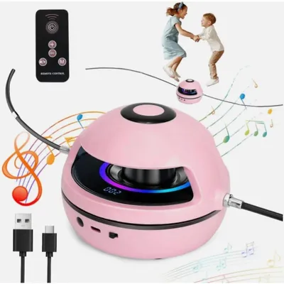 Produktbild von Elektrische Springseilmaschine mit Auto-Zähler, Bluetooth, Fernbedienung, 10 Geschwindigkeiten, 1500mAh Akku, LED Display