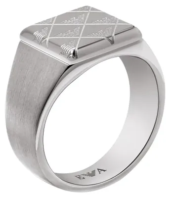 Produktbild von Emporio Armani Herren-Edelstahl-Signet-Ringe