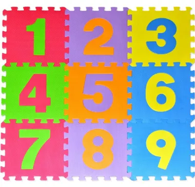 Obrázok produktu pre Penové puzzle 9 dielikov čísla