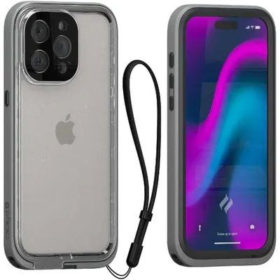 Produktbild von Catalyst, Vollschutz-Hülle für iPhone 15 Pro Max wasserdicht IPX6, Grau