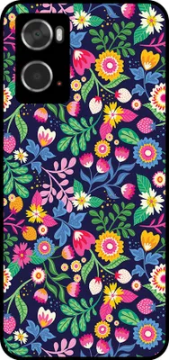 Produktbild von Smartphonica Handytasche Passend für Oppo A36 / A76 / A96 mit Blumendruck - TPU Rückendeckung Fall Blumendesign
