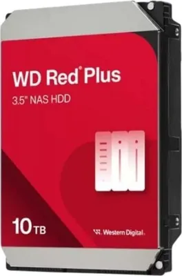 Produktbild von WD Red Plus WD100EFGX - Festplatte - 10 TB - intern - 3.5" (8.9 cm) - SATA 6Gb/s - 7200 rpm - Puffer: 512 MB