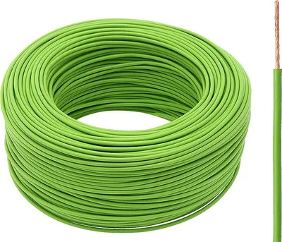 Produktbild von LGY-Kabel H05V 1x 0,50 Grün 2m