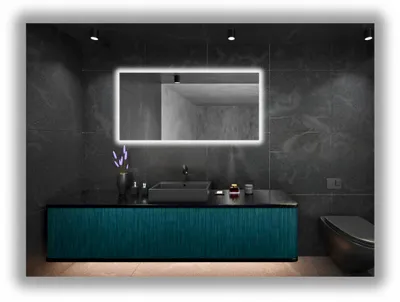 Produktbild von LED-beleuchteter Spiegel 105 x 85 mm, wasserdicht (IP65), aufhängbar (vertikal und horizontal)