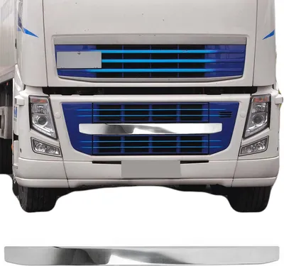 Obrázok produktu pre Lišty mriežky chladiča Lišty mriežky chladiča pre Volvo FH 2012-2020 nerezová oceľ strieborná 1ks