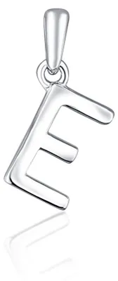 Zdjęcie produktu dla Minimalistyczny srebrny przywieszek w kształcie litery "E" - model SVLP0948XH2000E