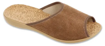 Obrázok produktu pre Domáce papuče Befado 254D171, hnedé s bodkami