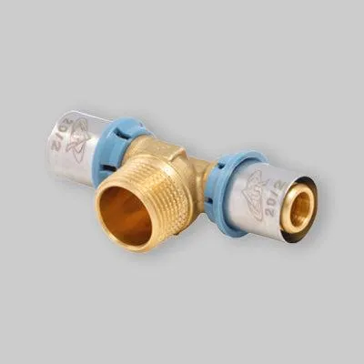 Imagen del producto de Conector de presión para tubo multicapa UNIDELTA, con diámetros de 26 mm (3/4") y 26 mm
