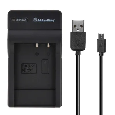 USB-Akku-Ladegeraet fuer Sanyo DB-L40A