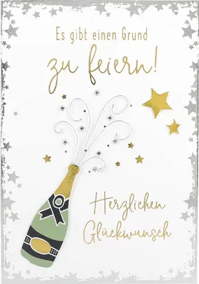 Produktbild von Elegance Klappkarte Grusskarte Geburtstagskarte - Es gibt einen Grund zum Feiern