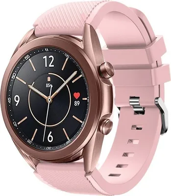 Produktbild von Strap-it Samsung Galaxy Watch 3 41mm Armband Silikon (Rosa)