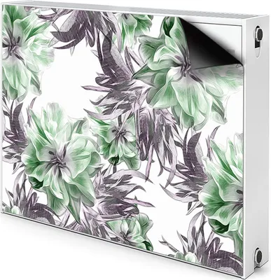 Produktbild von Magnet Heizung Verkleidung Abdeckung Heizung Heizkörperabdeckung 100x60 cm  - Magische Blumen