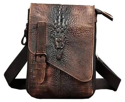 Immagine prodotto di Solidchoice - Borsa a tracolla per uomo, compatta ed elegante