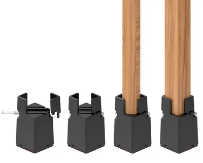 Image de Omgoods - Rehausseurs de meubles réglables, 7,5 cm, lot de 4