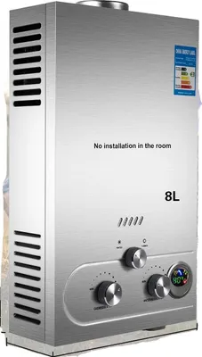 Produktbild von Propan heißer Warmwasserbereiter, effiziente Versorgung, Design aus Edelstahl, 8L 16KW