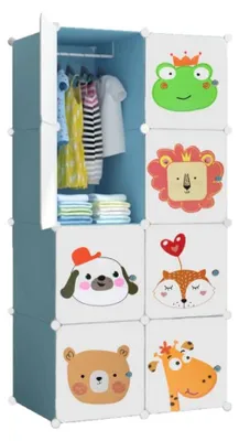 Immagine prodotto di Armadio modulare per bambini, composto da 8 moduli per una migliore organizzazione