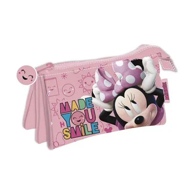 Produktbild von Minnie Maus 3fach Kulturbeutel Federtasche Schlamper Mäppchen